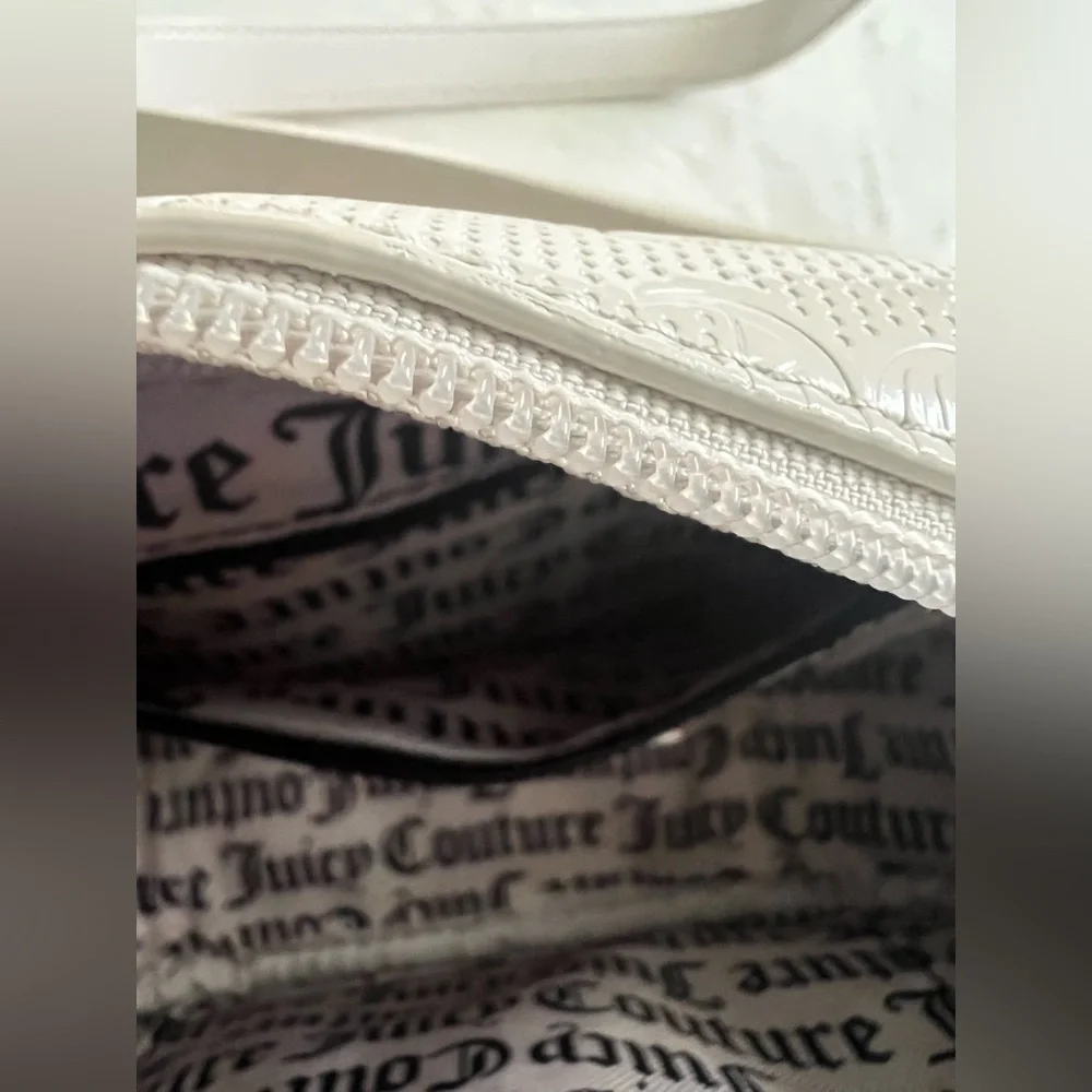Juicy Couture Cream Crossbody Bag with Embossed Logo, NWT
